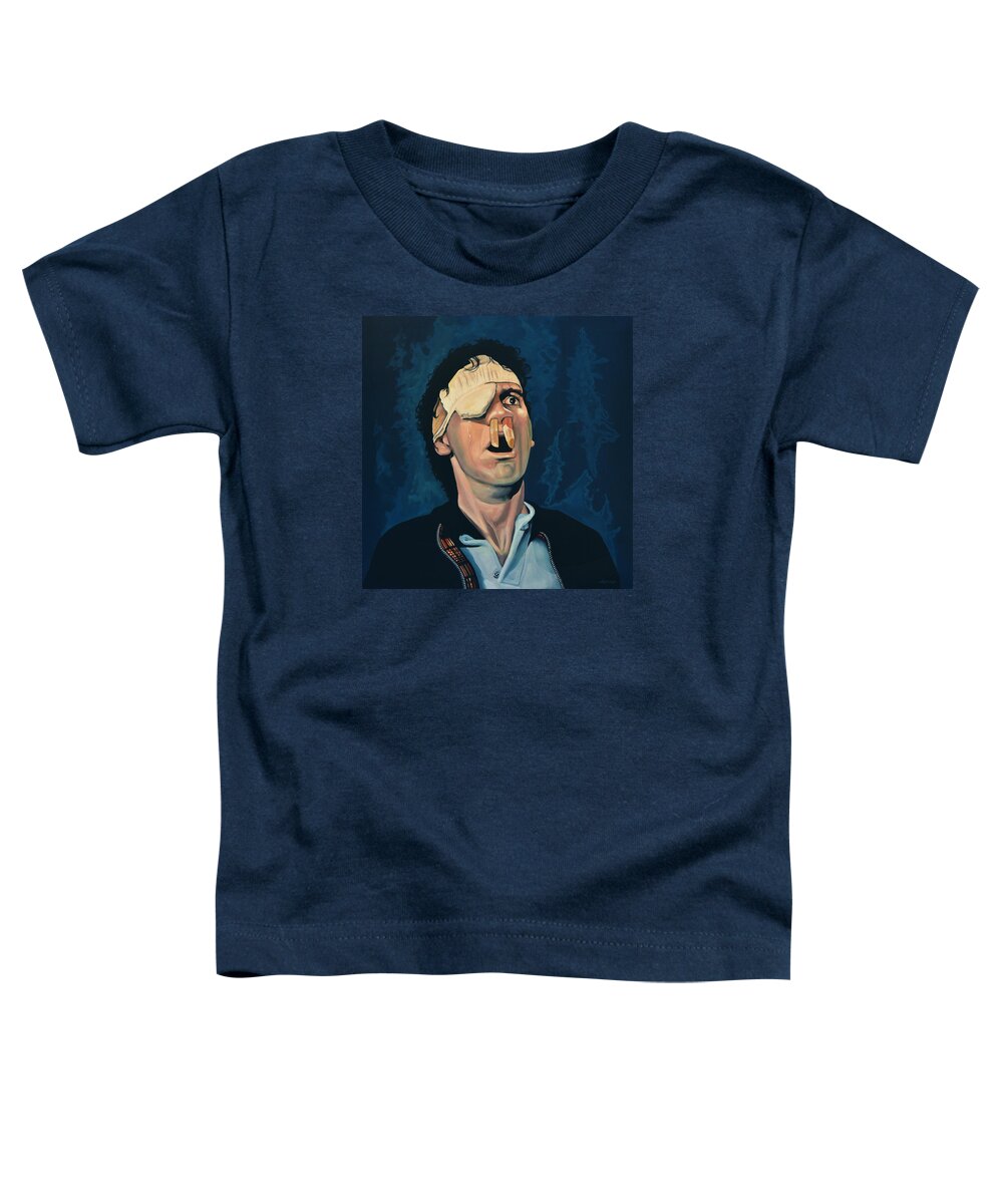 Michael Palin Toddler T-Shirt featuring the painting Michael Palin by Paul Meijering