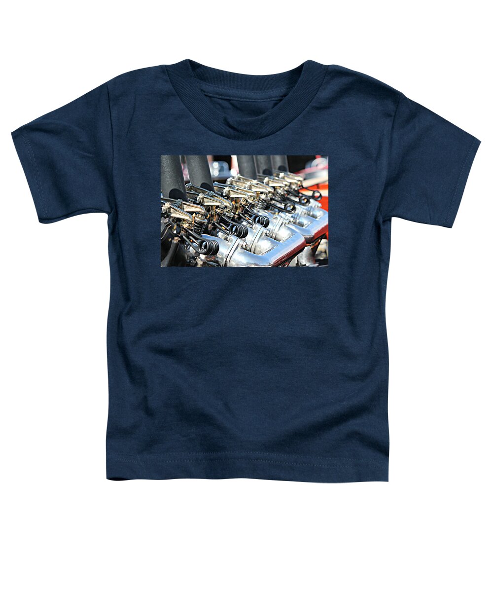 Wooden Boat Toddler T-Shirt featuring the photograph Miss Detroit III V-12 by Steve Natale