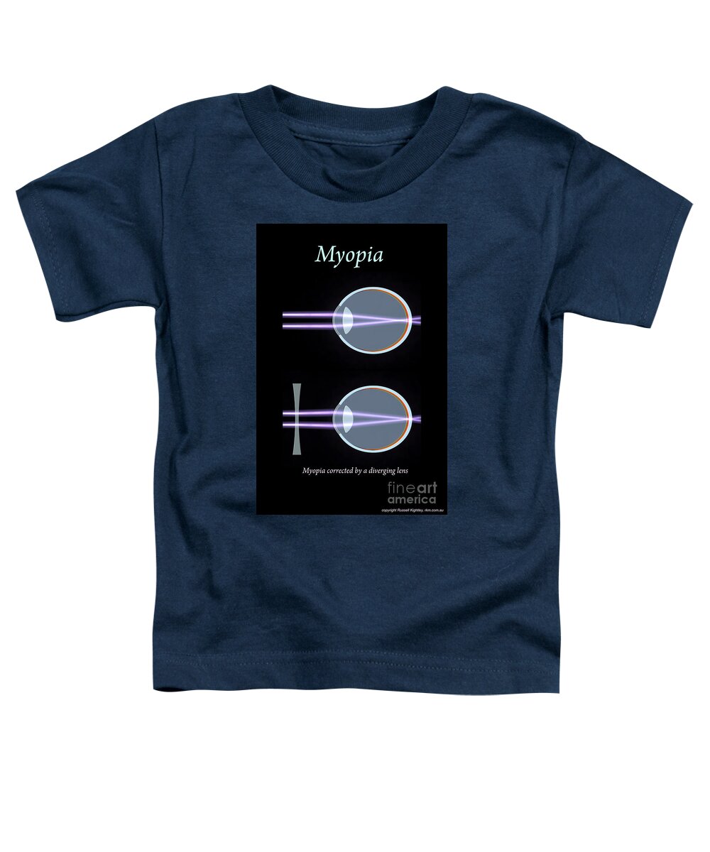 Acuity Toddler T-Shirt featuring the digital art Myopia or Short Sightedness Poster by Russell Kightley