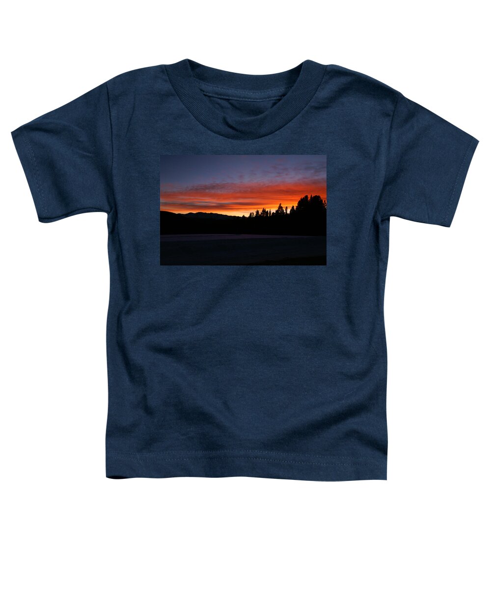 November's Embers Toddler T-Shirt featuring the photograph November's Embers by Jeremy Rhoades