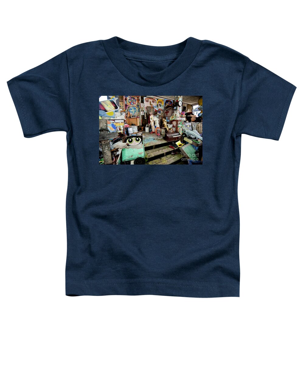 Heidelberg Project Toddler T-Shirt featuring the photograph OJ House Detail 3 by Steven Dunn