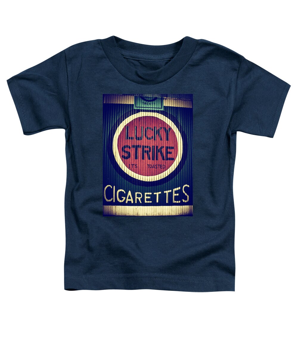 Cigarettes Toddler T-Shirt featuring the photograph Old Time Cigarettes by Karol Livote