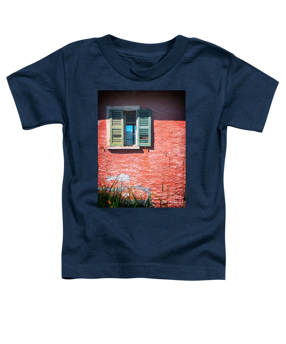 Architecture Toddler T-Shirt featuring the photograph Old window with reflection by Silvia Ganora