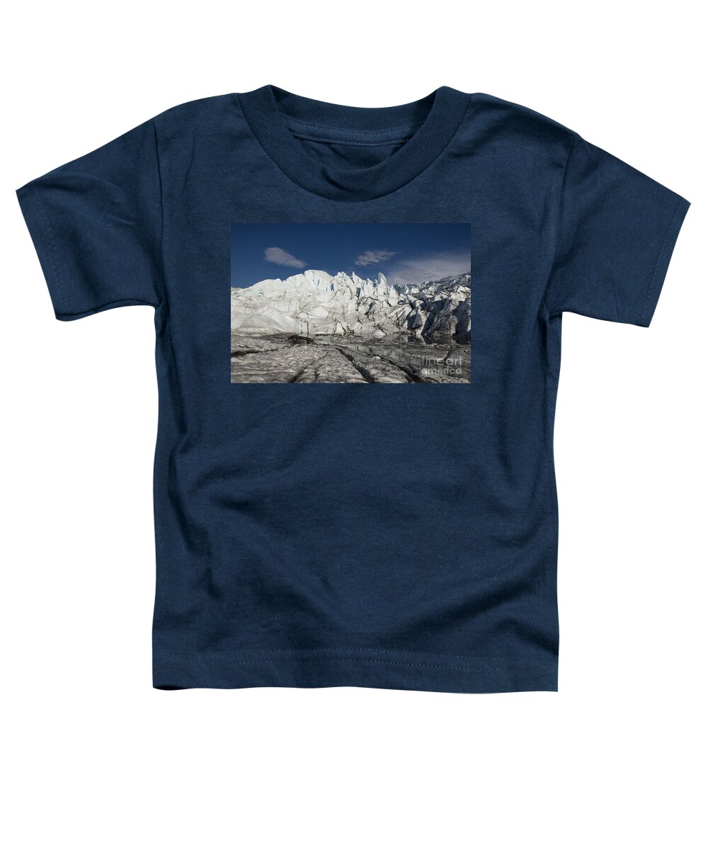 Glacier Toddler T-Shirt featuring the photograph On the Glacier by David Arment