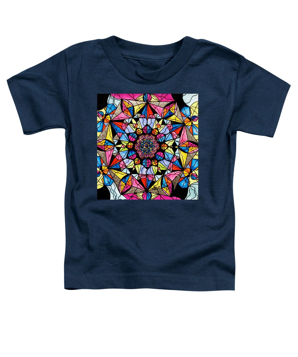 Perceive Toddler T-Shirt featuring the painting Perceive by Teal Eye Print Store