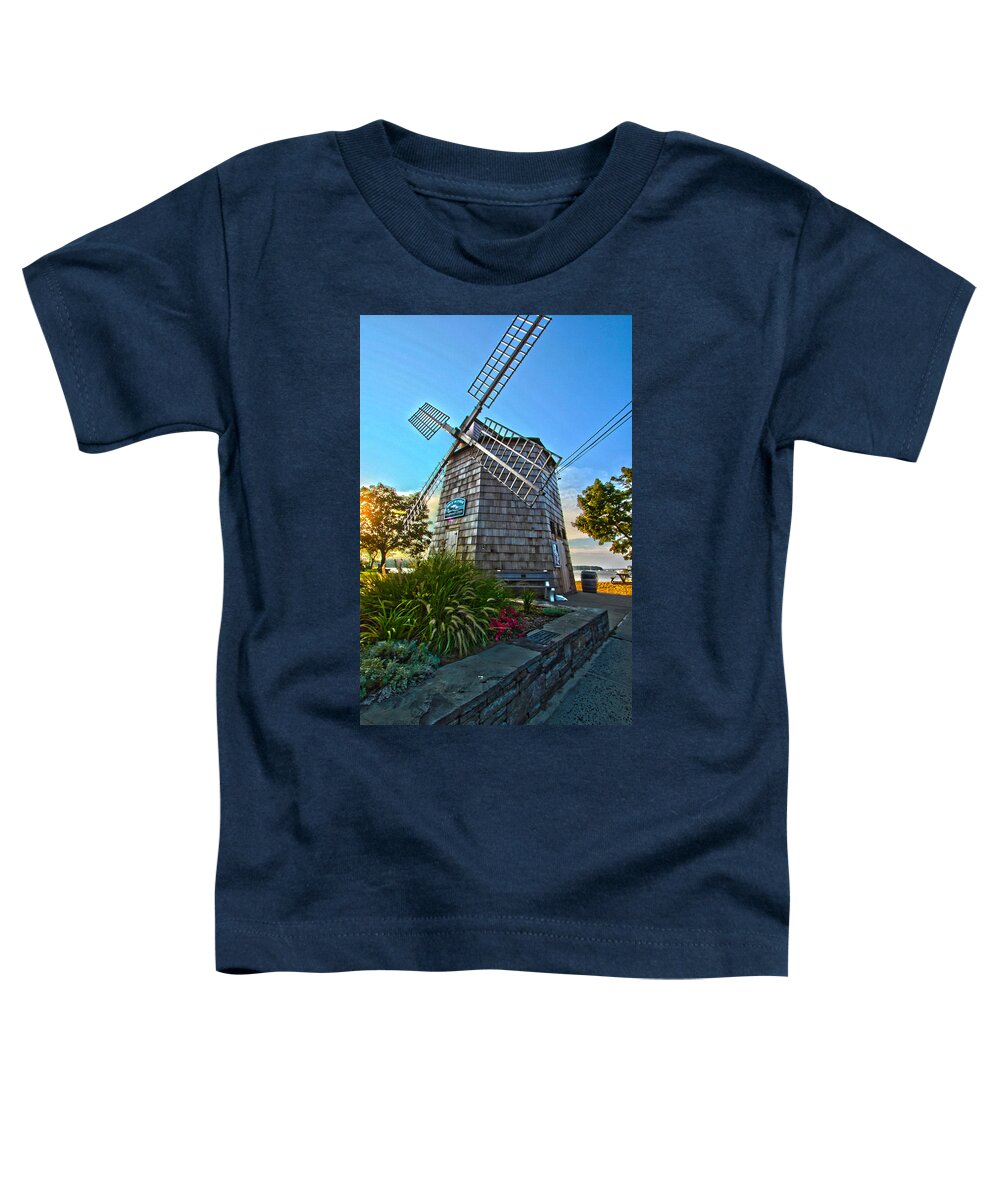 Sag Harbor Toddler T-Shirt featuring the photograph Sag Harbor Windmill by Robert Seifert