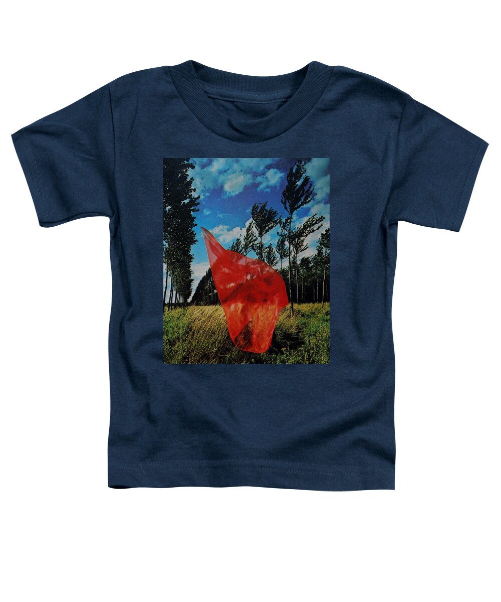 Scarf Toddler T-Shirt featuring the photograph SCARF in the WINDS by Rob Hans