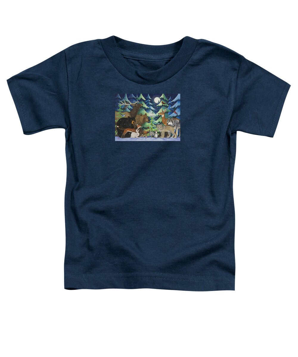 Christmas Toddler T-Shirt featuring the painting Spirit of Peace by Lynn Bywaters