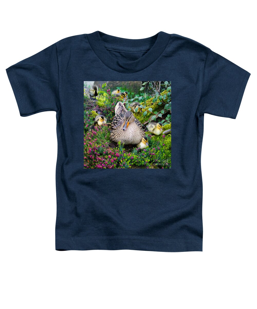 Duck Toddler T-Shirt featuring the photograph Sitting Pretty by Jasna Buncic
