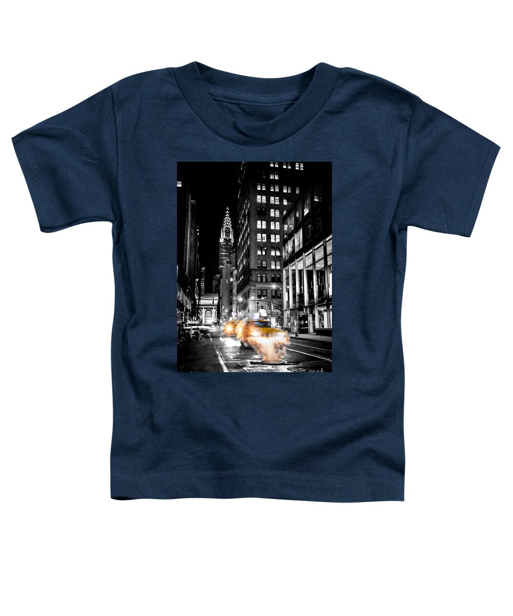 New York Toddler T-Shirt featuring the photograph Smoking Streets Of New York by Az Jackson