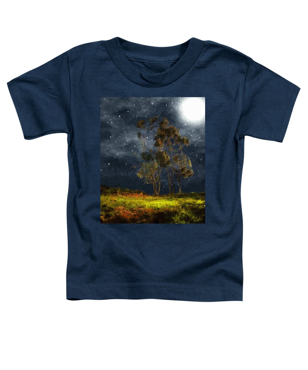 Autumn Toddler T-Shirt featuring the painting Starfield by RC DeWinter