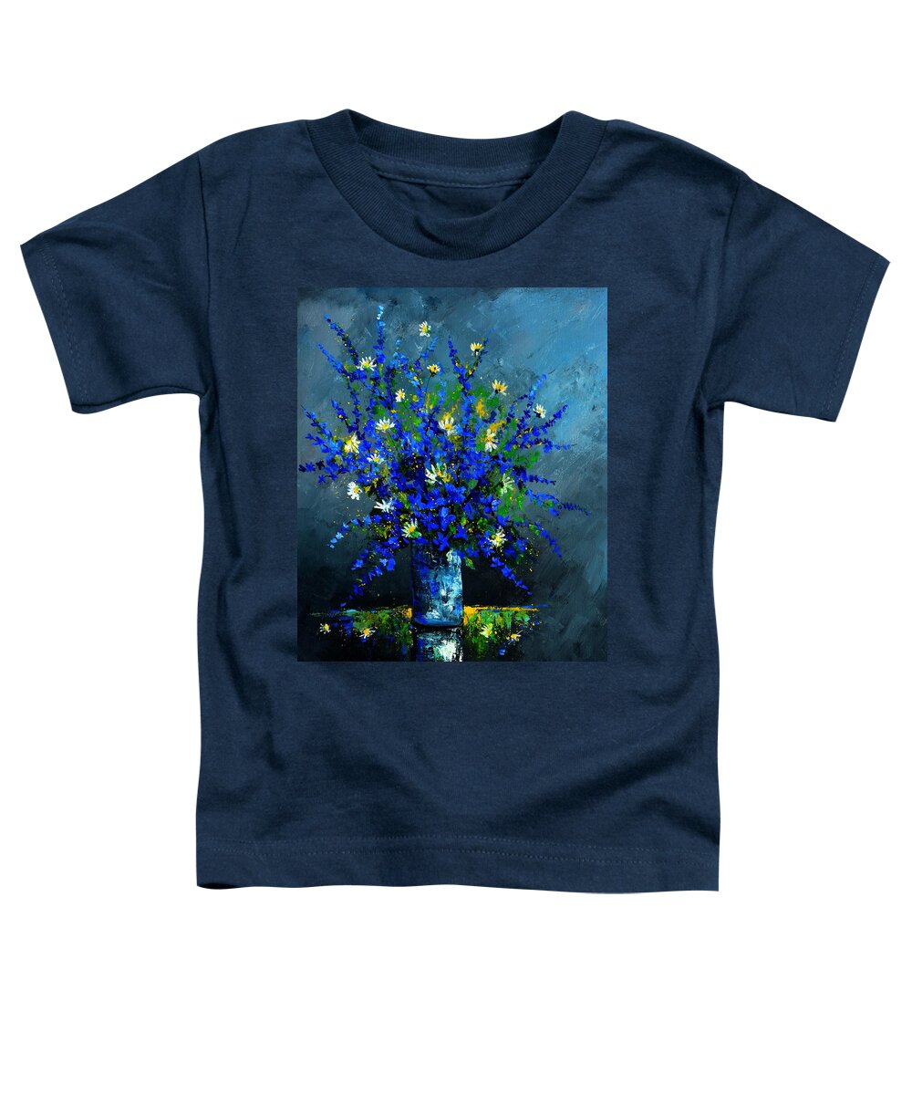 Flowers Toddler T-Shirt featuring the painting Still life 675130 by Pol Ledent
