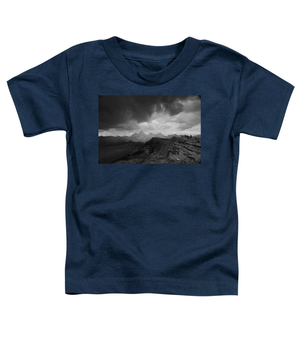 Tetons Toddler T-Shirt featuring the photograph Storm Approaches by Raymond Salani III