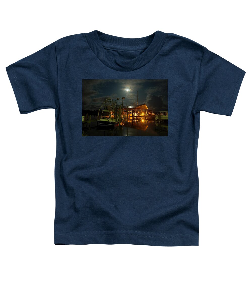 Alabama Toddler T-Shirt featuring the digital art Super Moon at Nelsons by Michael Thomas
