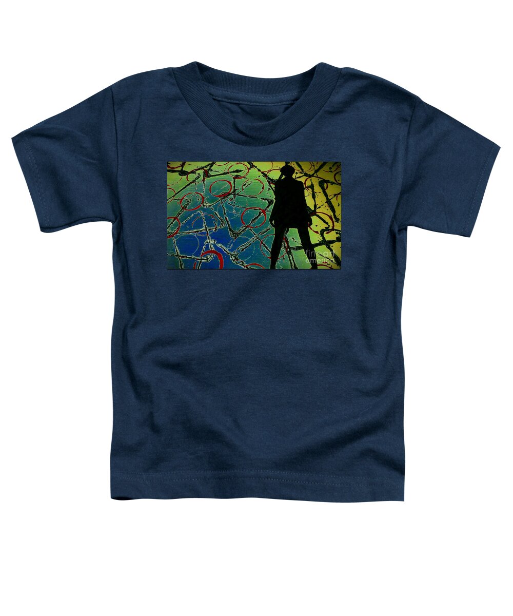 Future Toddler T-Shirt featuring the painting Her Future Is Now by Jacqueline McReynolds