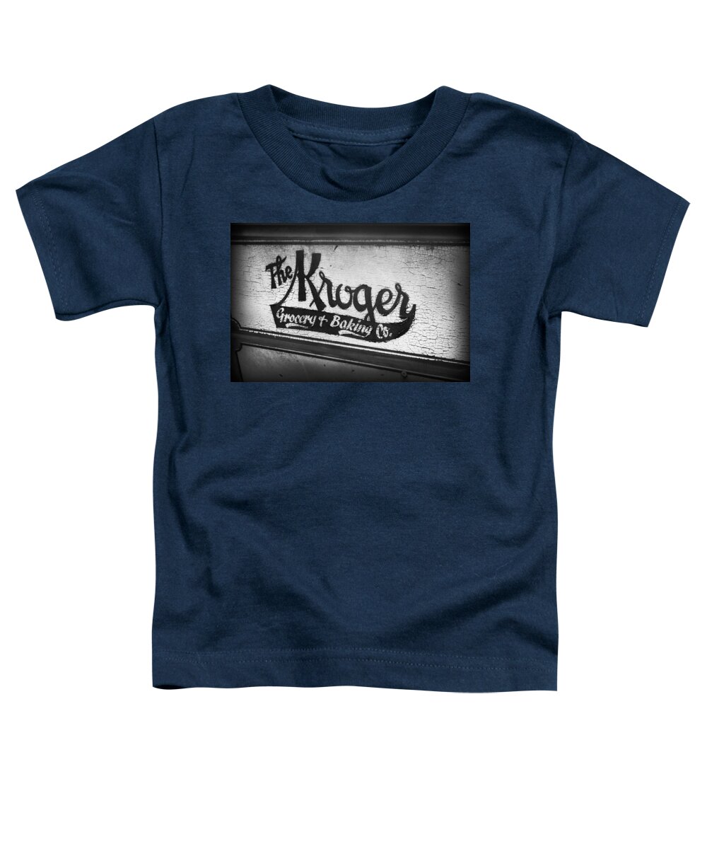 Kelly Hazel Toddler T-Shirt featuring the photograph The Kroger Sign by Kelly Hazel