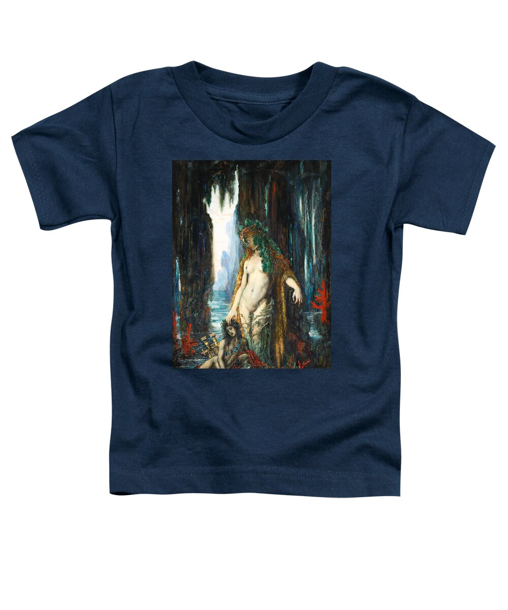 Gustave Moreau Toddler T-Shirt featuring the painting The Poet and the Siren by Gustave Moreau