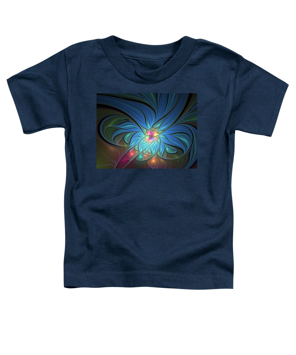 Abstract Toddler T-Shirt featuring the digital art The Power of Light by Gabiw Art