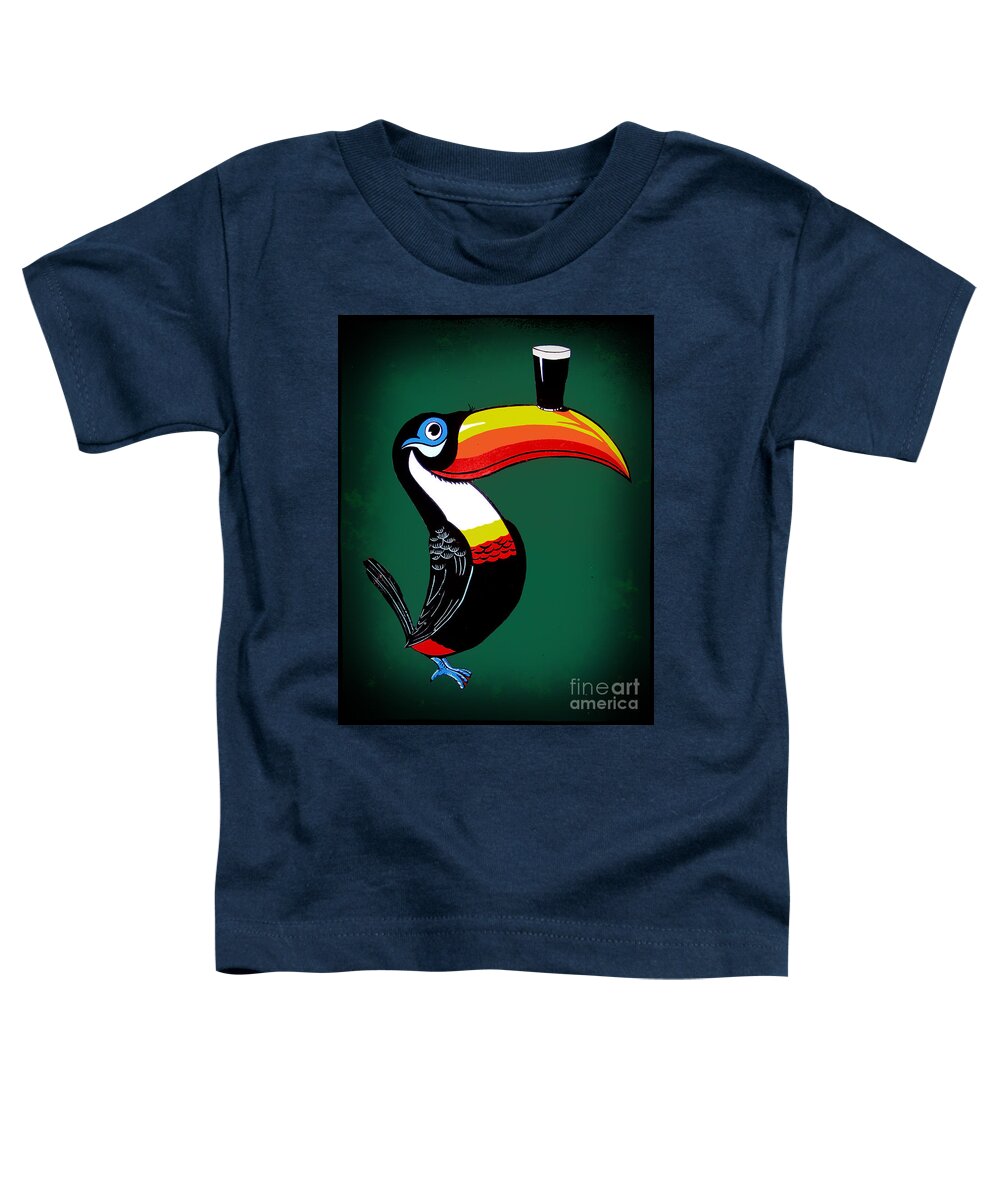 Mural Toddler T-Shirt featuring the photograph The Toucan by Nina Ficur Feenan