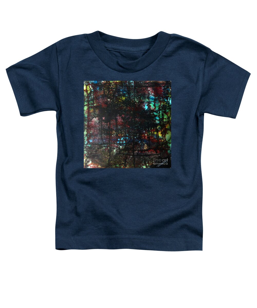 Art Toddler T-Shirt featuring the painting Evening of Dooars by Tamal Sen Sharma