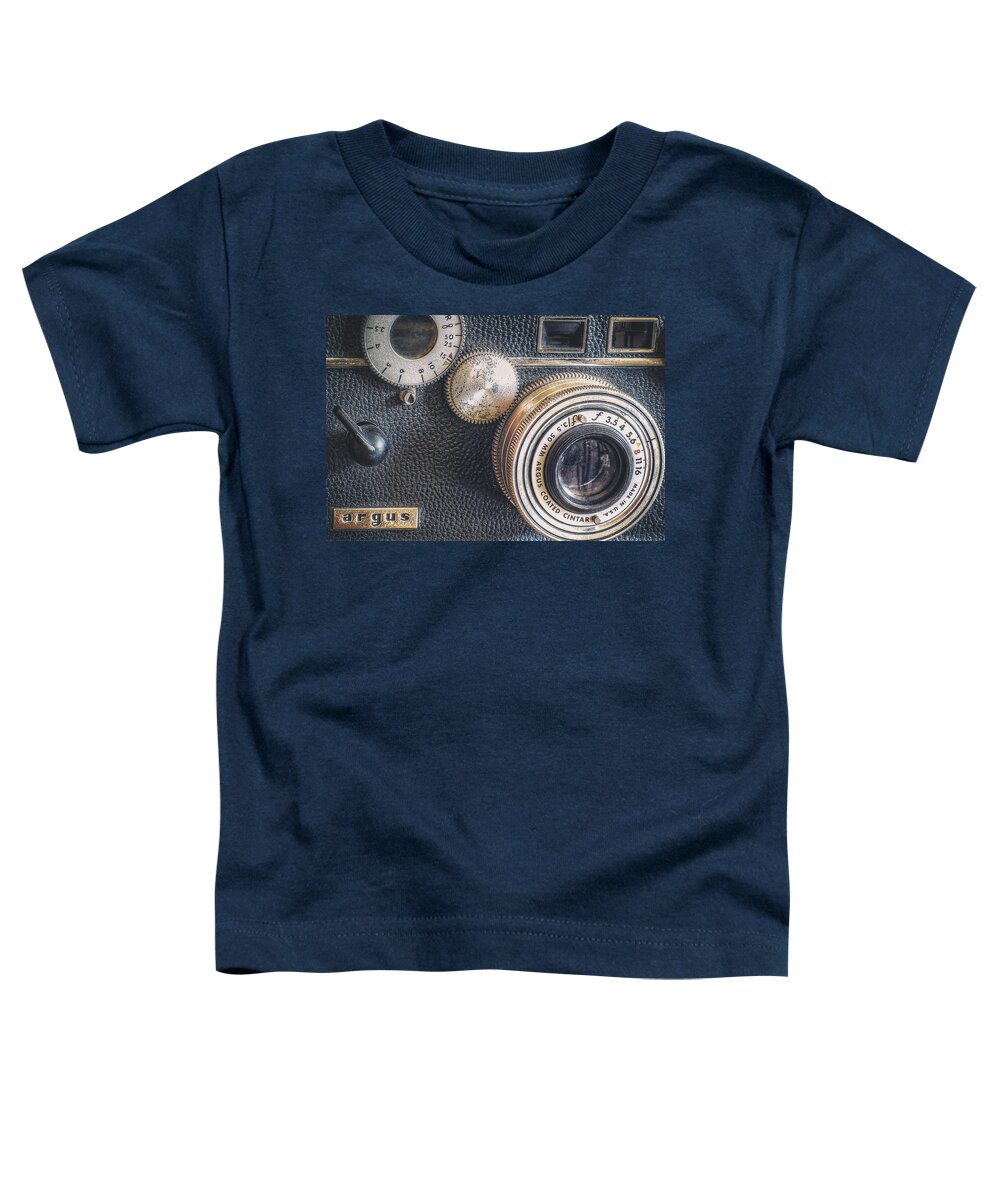 Camera Toddler T-Shirt featuring the photograph Vintage Argus C3 35mm Film Camera by Scott Norris