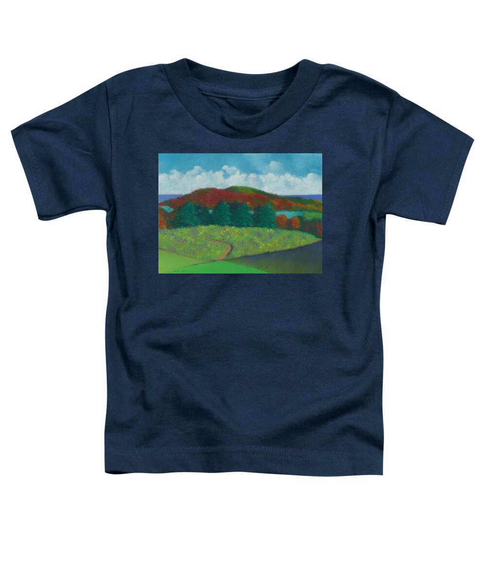 Labyrinth Toddler T-Shirt featuring the pastel Walking Meditation by Anne Katzeff