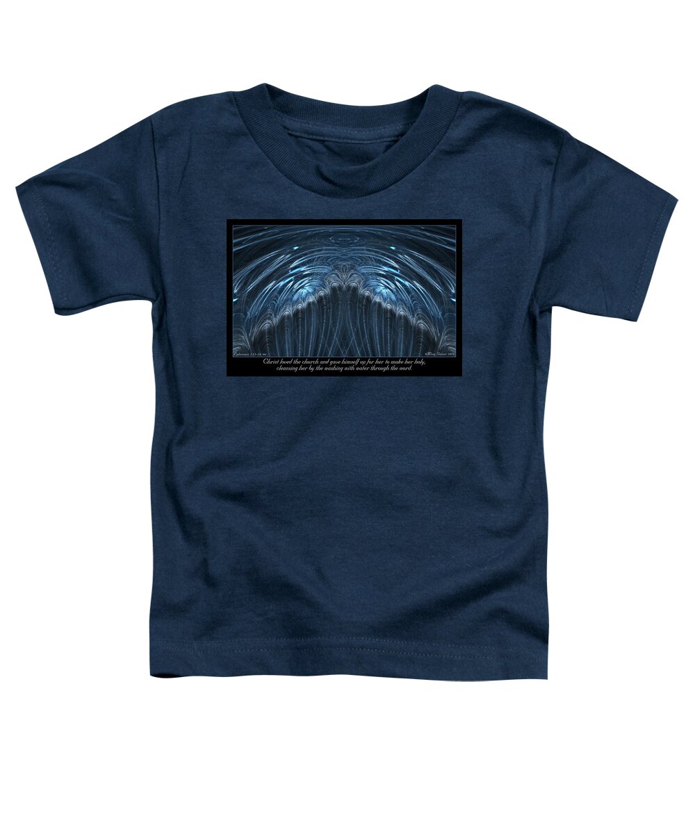 Fractal Toddler T-Shirt featuring the digital art Water by Missy Gainer