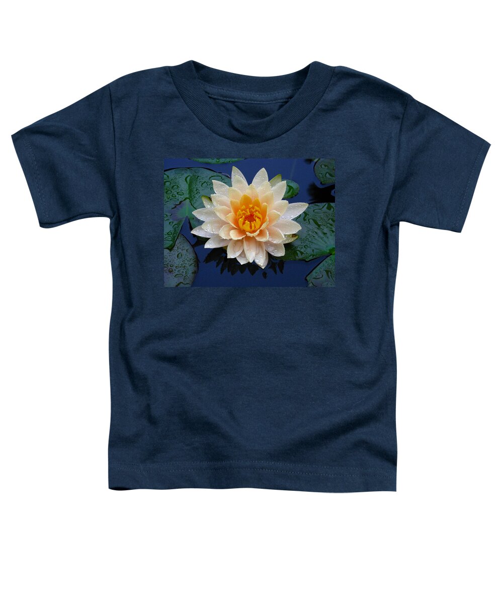 Waterlily Toddler T-Shirt featuring the photograph Waterlily After a Shower by Raymond Salani III