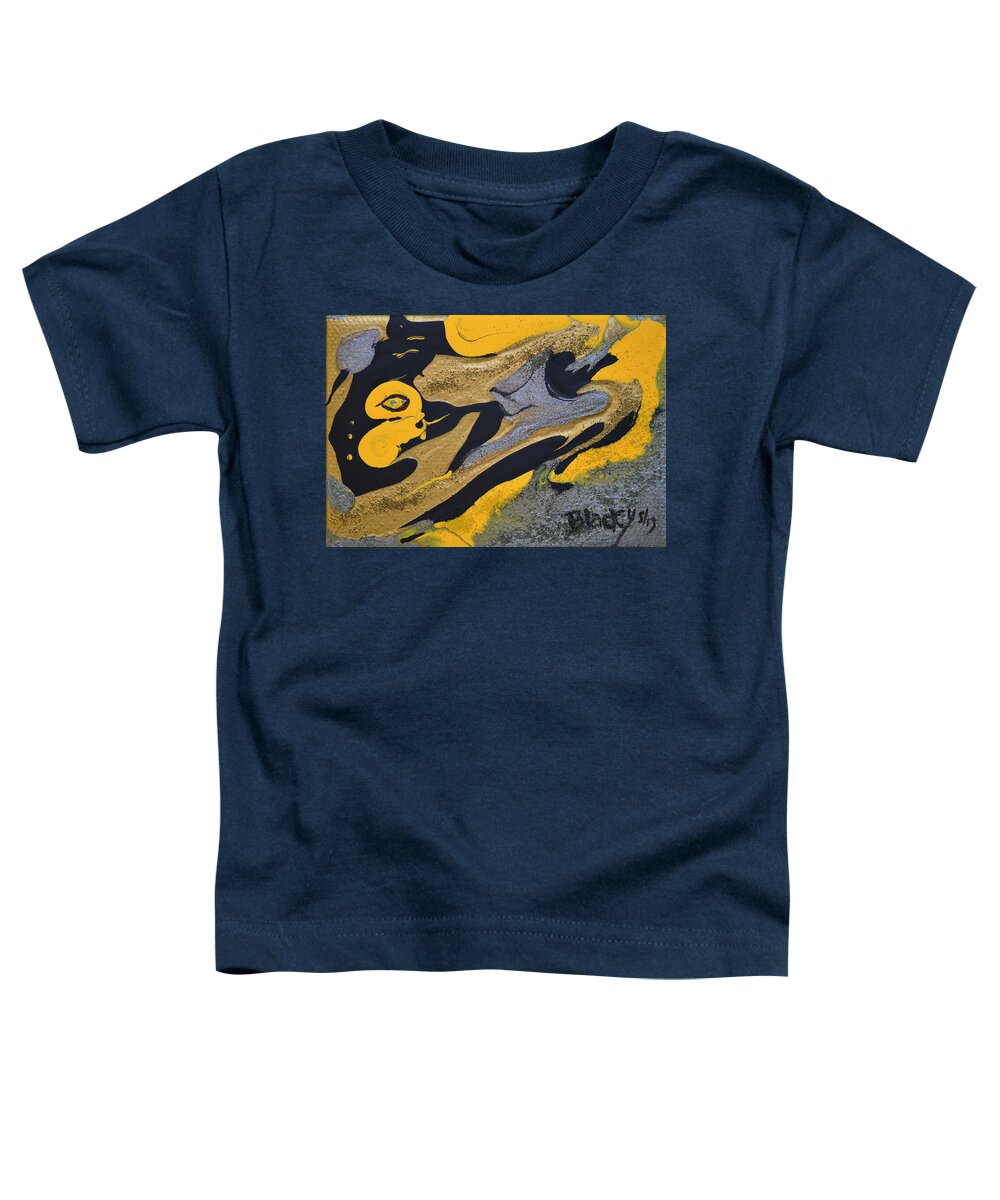 Bold Abstract Toddler T-Shirt featuring the painting Wild Horse Cry by Donna Blackhall
