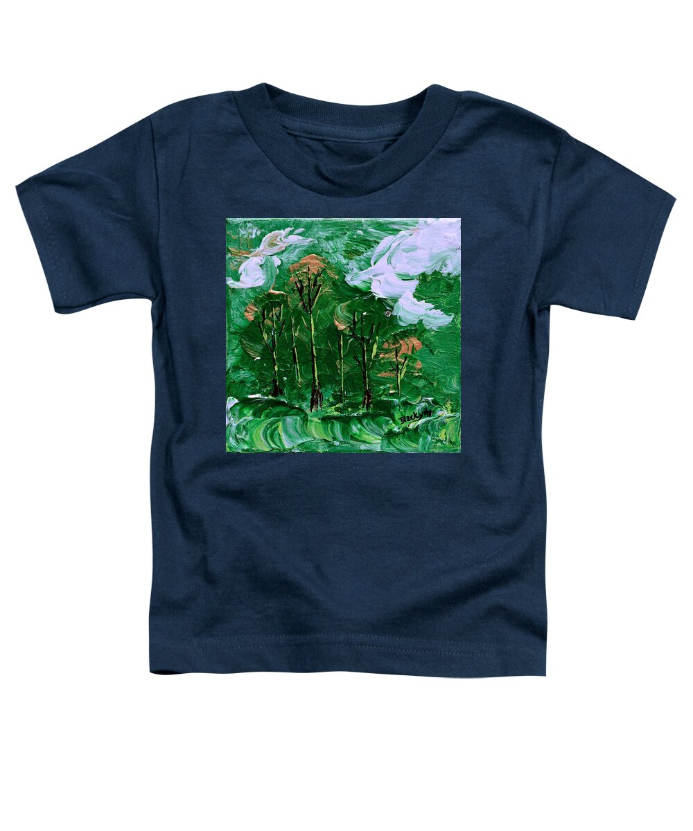 Modern Toddler T-Shirt featuring the painting Winds Of Destiny by Donna Blackhall