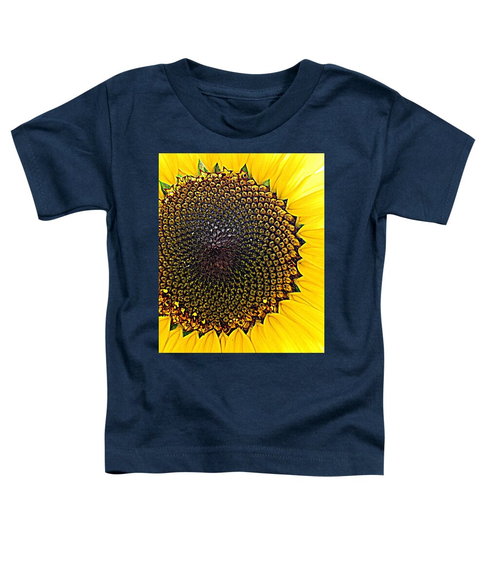 Yellow Toddler T-Shirt featuring the photograph Sunny And Bright Sunflower by Eunice Miller