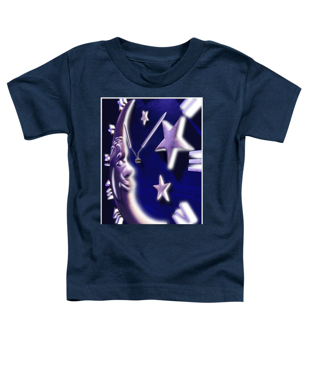 Moon Glow Toddler T-Shirt featuring the photograph Moon Glow by Mike McGlothlen