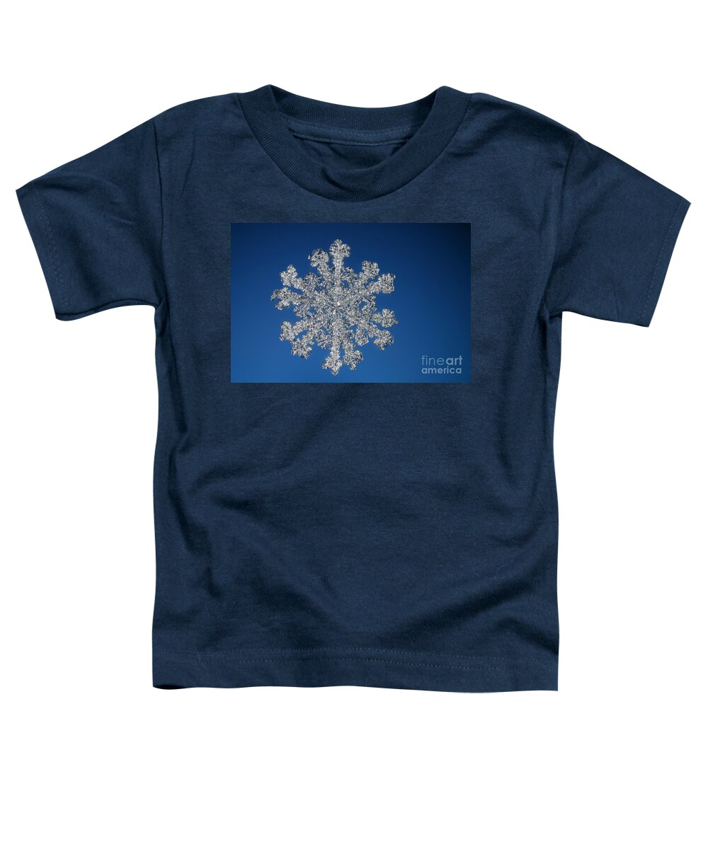 Snowflake Toddler T-Shirt featuring the photograph Snowflake #131 by Ted Kinsman