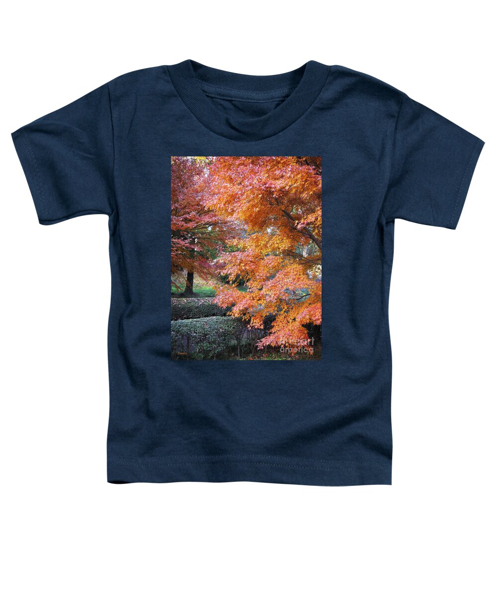 Momiji Toddler T-Shirt featuring the photograph Autumn Momiji by Eena Bo