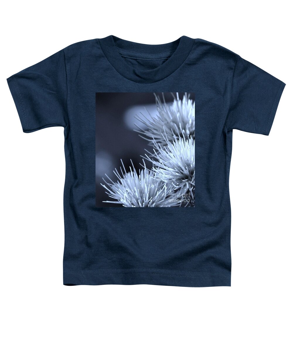 Flowers Toddler T-Shirt featuring the photograph Blues on Blues by Julie Lueders 