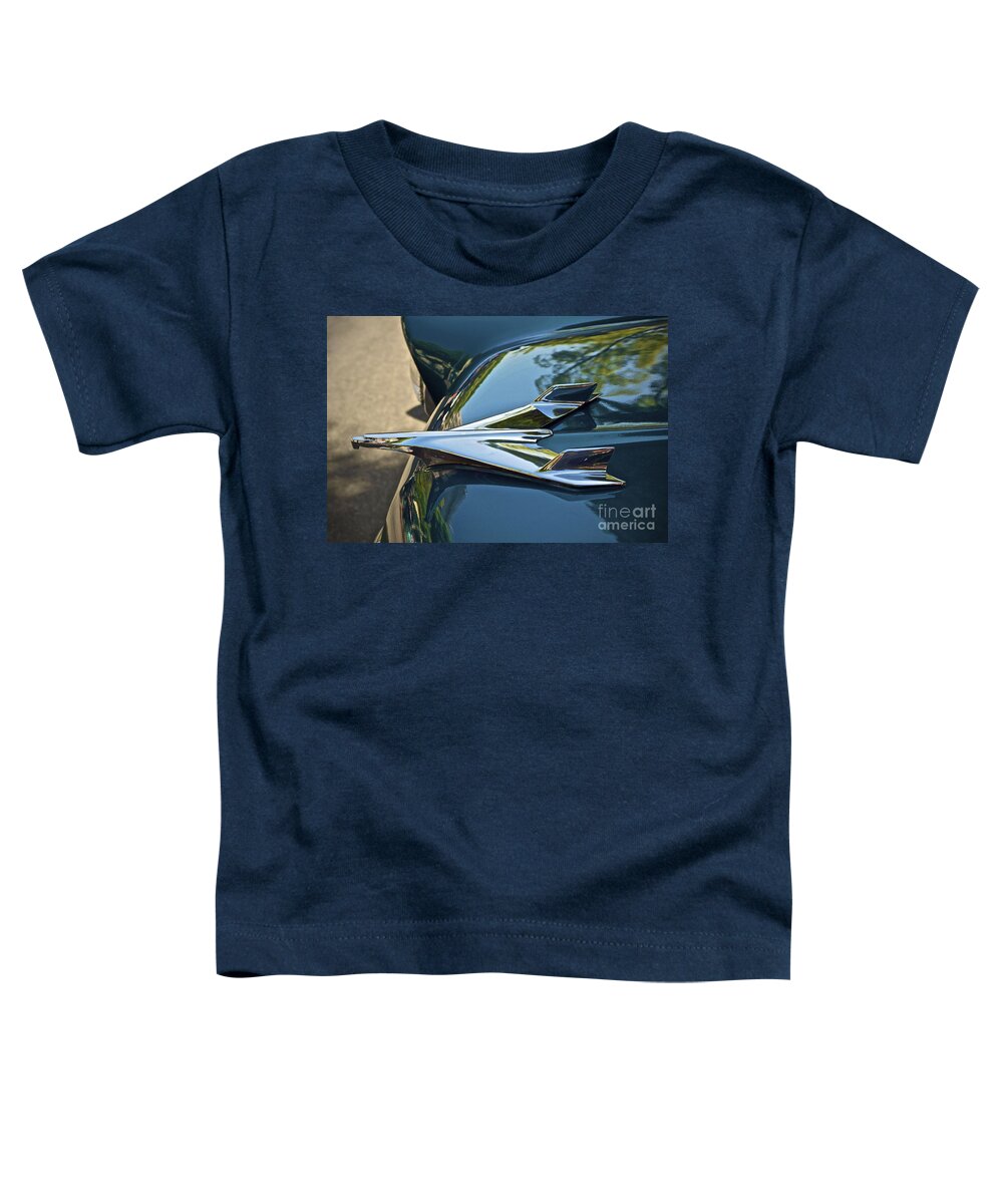 Classic Car Toddler T-Shirt featuring the photograph Chevrolet Bird by Gwyn Newcombe