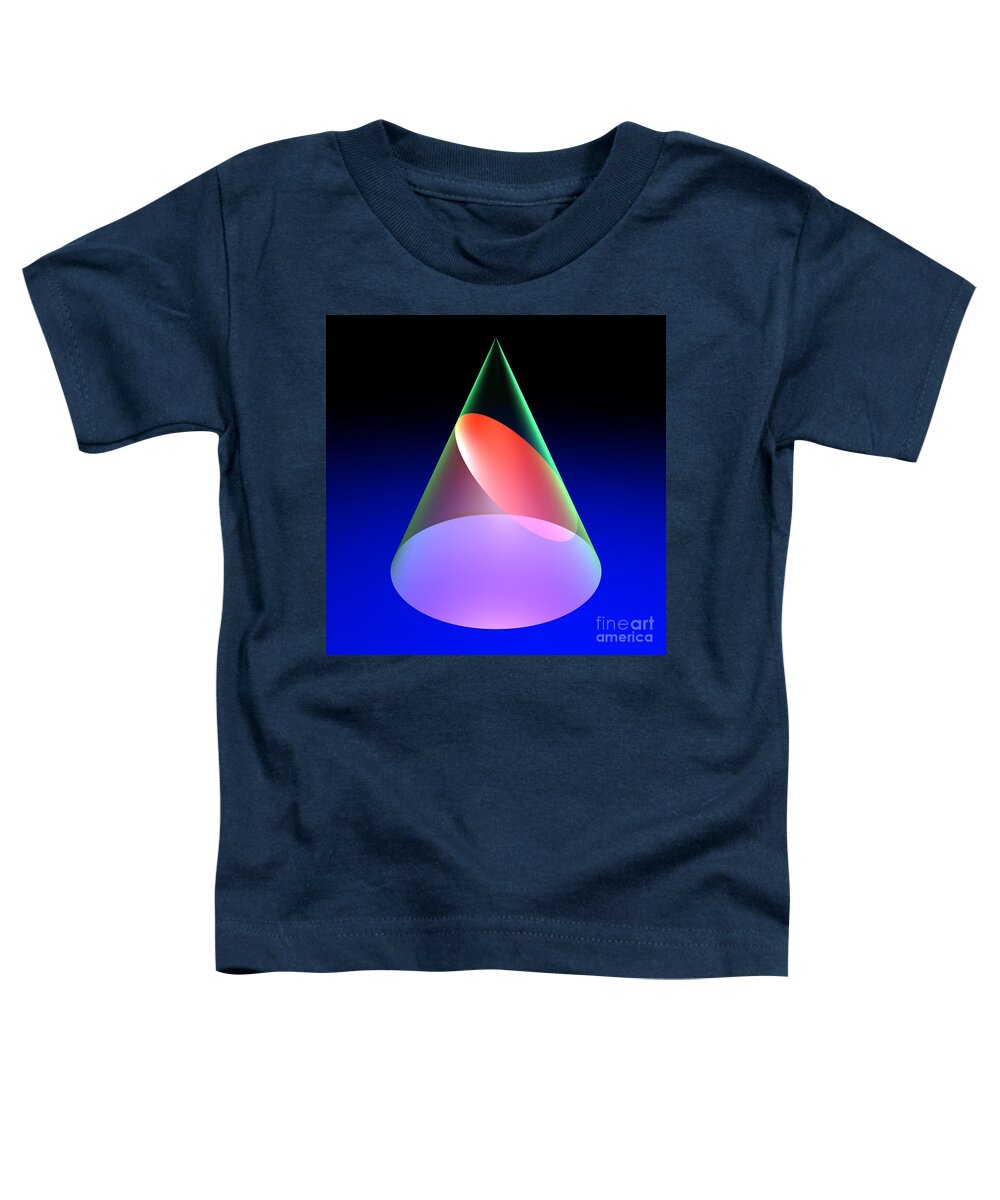 Circle Toddler T-Shirt featuring the digital art Conic Section Ellipse 6 by Russell Kightley
