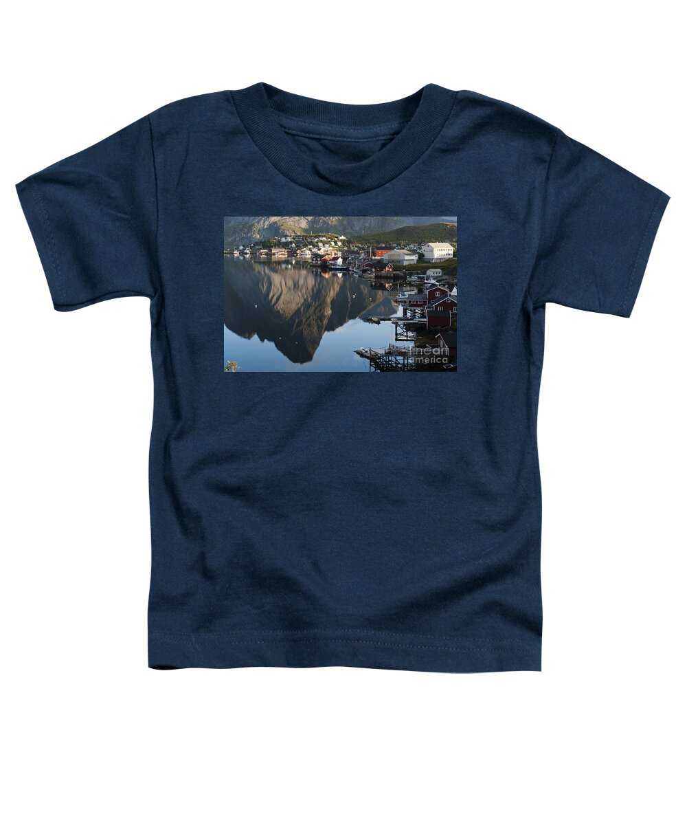 Norway Toddler T-Shirt featuring the photograph Crystal Waters at Reine Village by Heiko Koehrer-Wagner