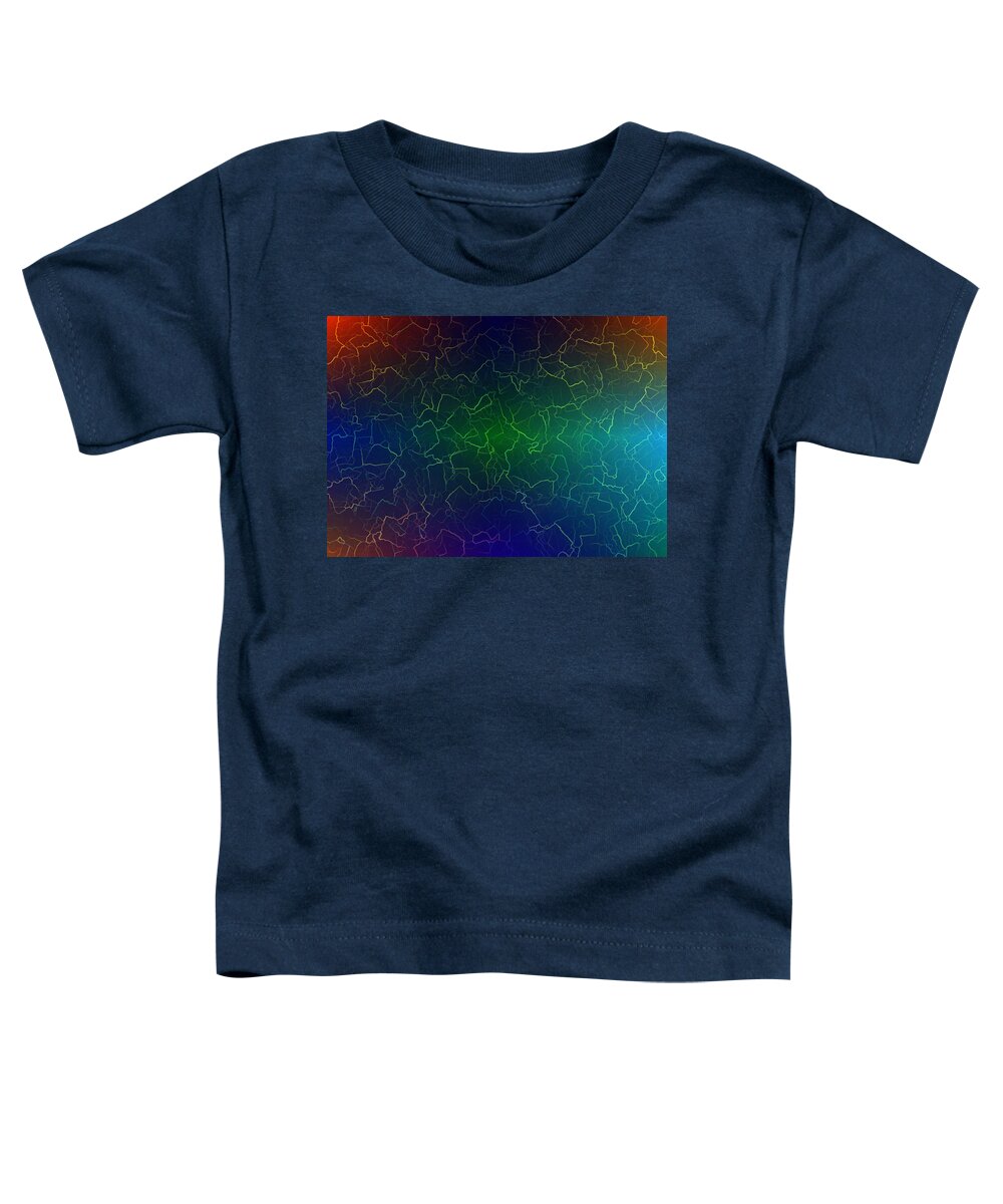 Colorful Toddler T-Shirt featuring the digital art Dararin by Jeff Iverson