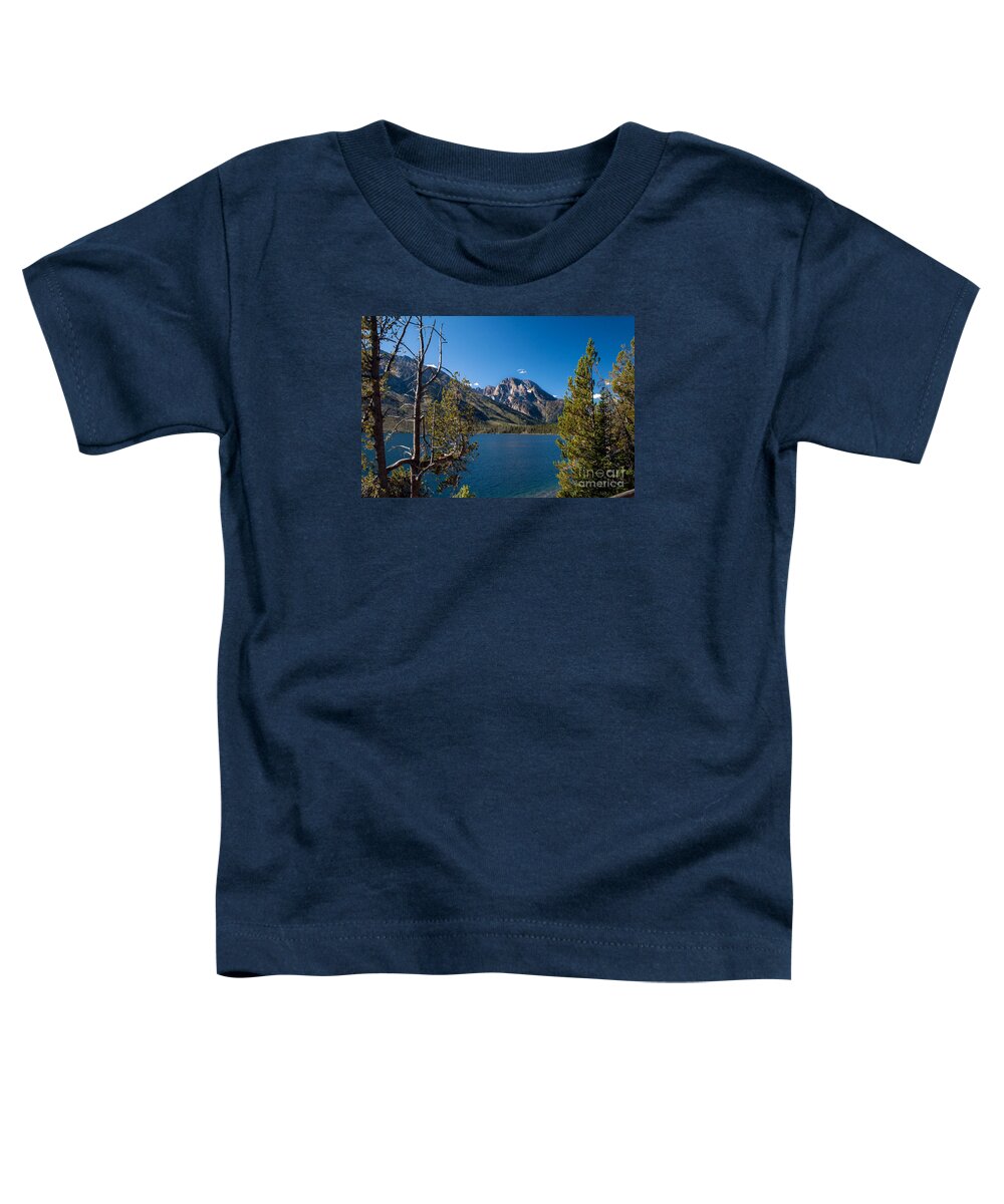 Lake Toddler T-Shirt featuring the photograph Looking Across Jenny Lake by Robert Bales