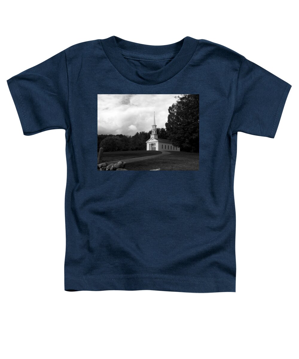 Martha Toddler T-Shirt featuring the photograph Martha Mary Chapel USA by Kim Galluzzo Wozniak