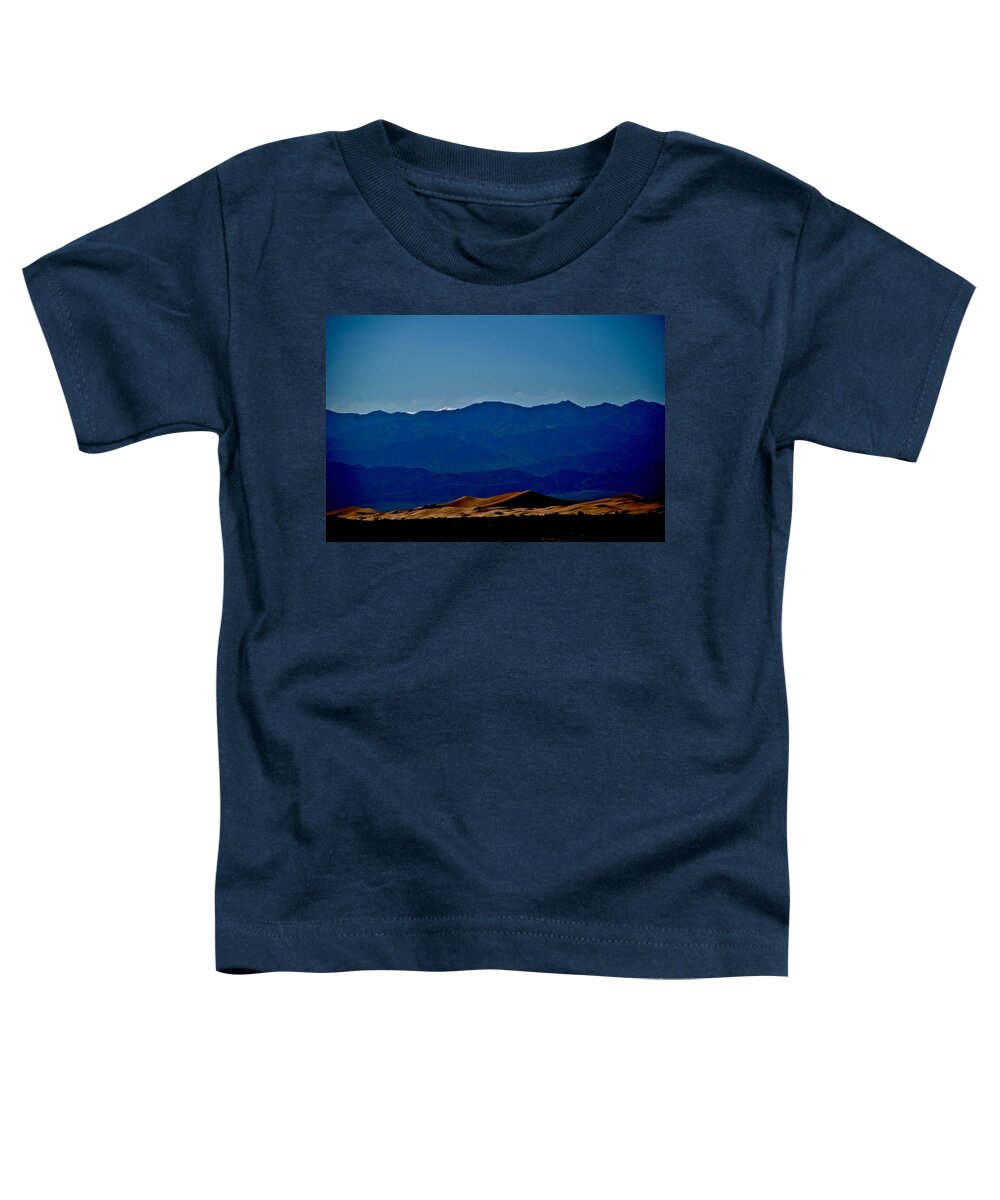 Death Valley Toddler T-Shirt featuring the photograph Mesquite Dunes - Death Valley by Liz Vernand