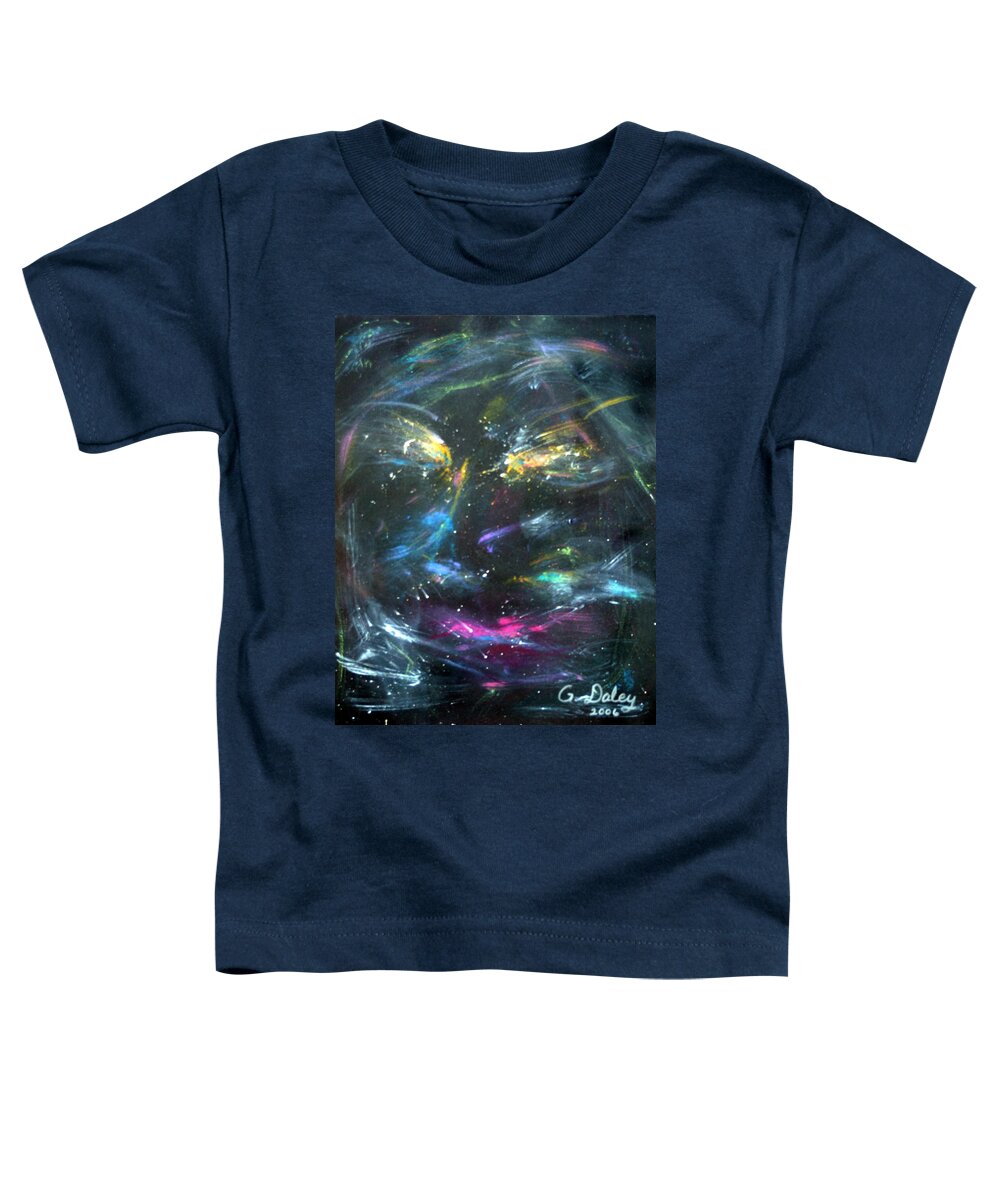 Gail Daley Toddler T-Shirt featuring the painting Nebula's Face by Gail Daley