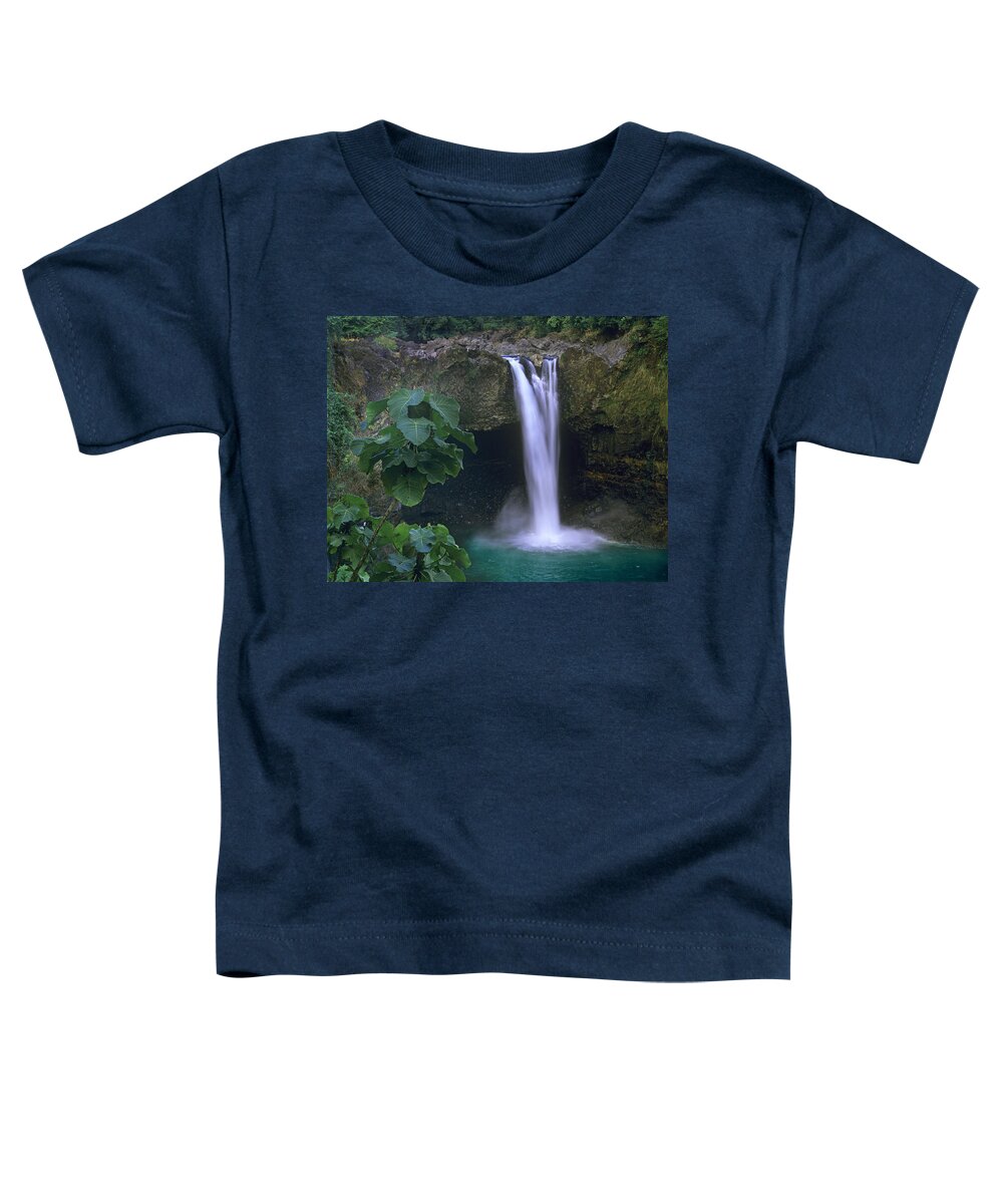 00175915 Toddler T-Shirt featuring the photograph Rainbow Falls Cascading Into Pool Big by Tim Fitzharris