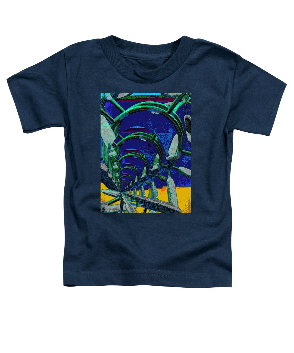 Time Toddler T-Shirt featuring the digital art Route 66 2050 by Alec Drake