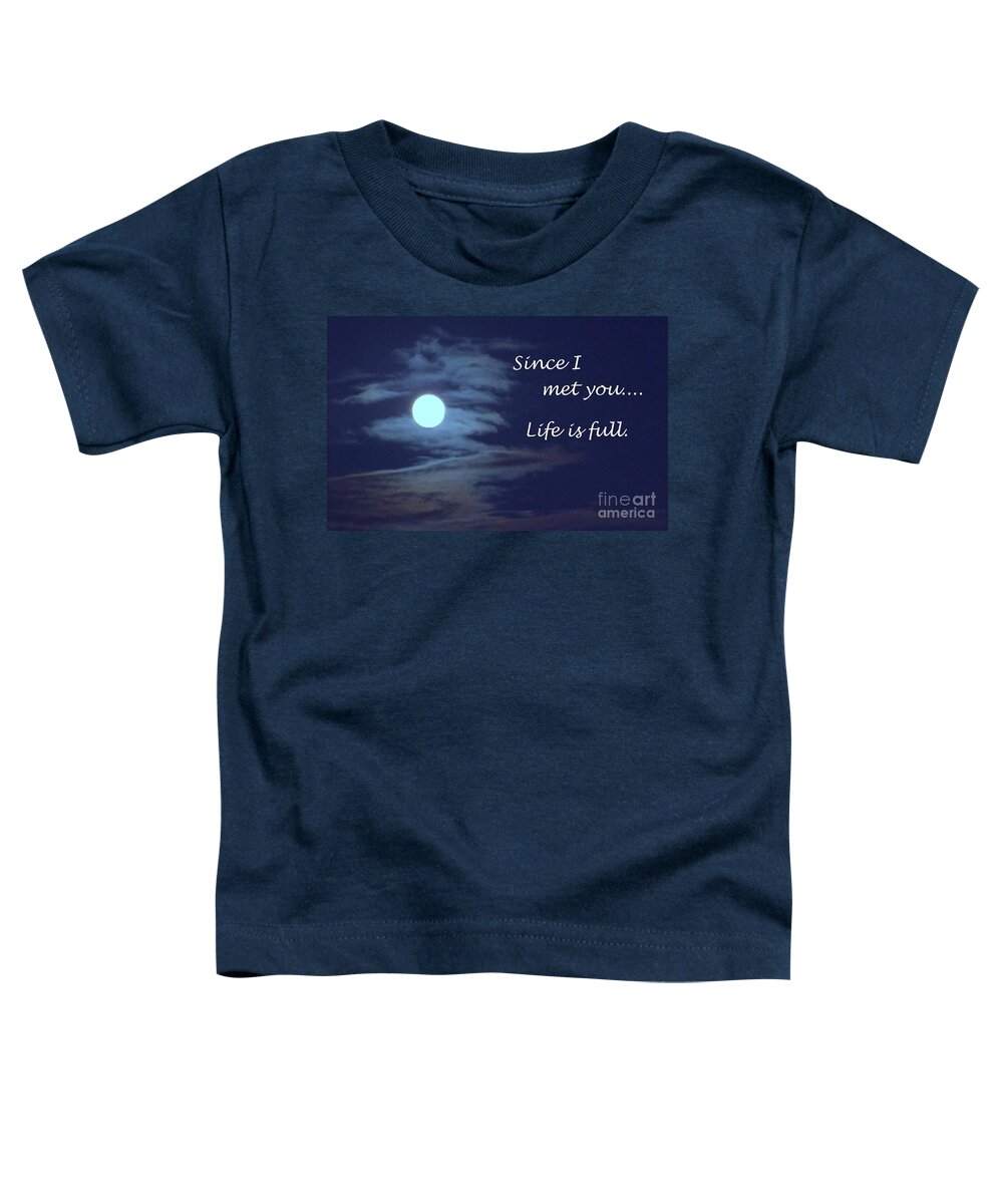 Mary Deal Toddler T-Shirt featuring the photograph Since I Met You by Mary Deal