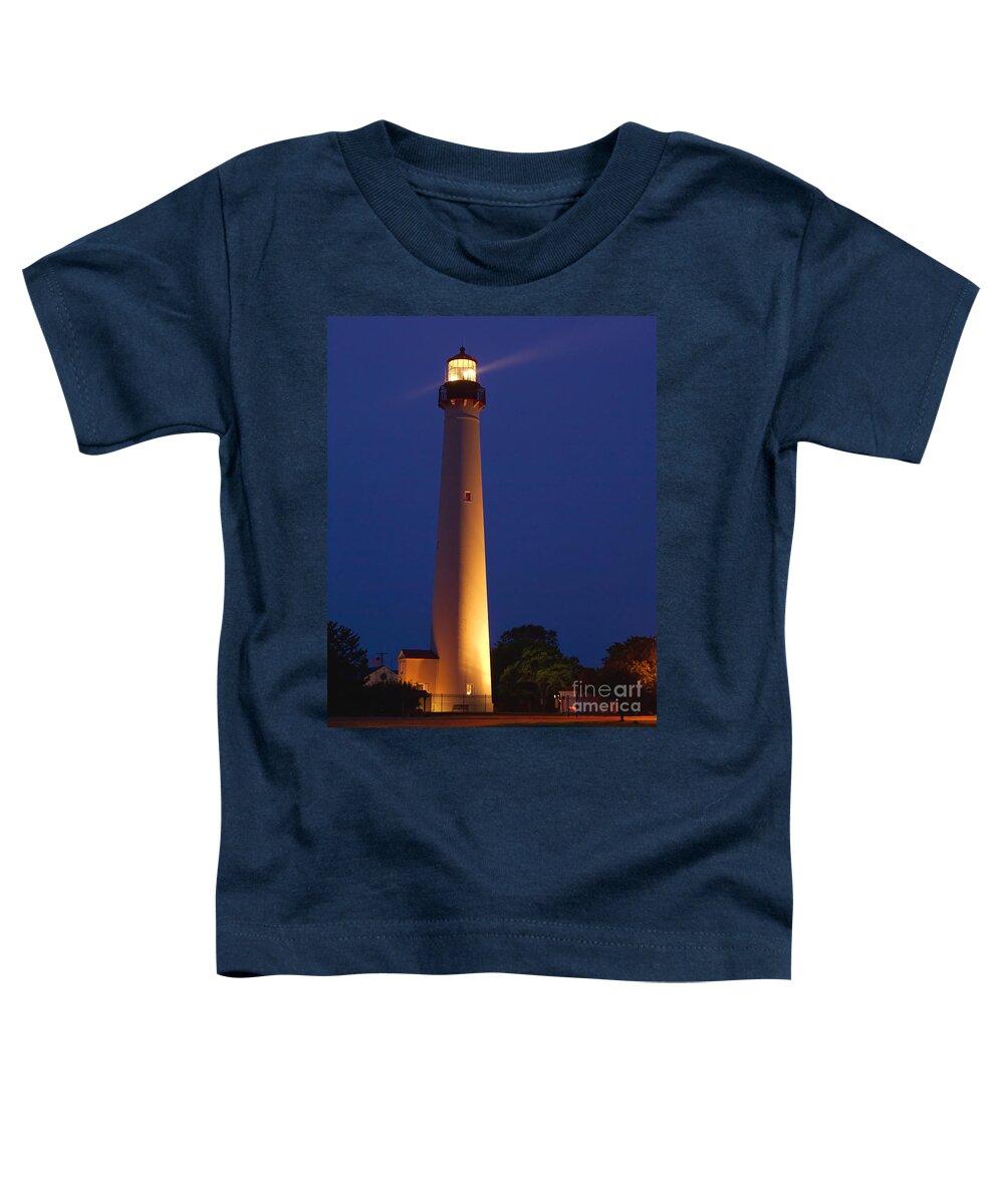 Architecture Toddler T-Shirt featuring the photograph The Light at Cape May by Nick Zelinsky Jr