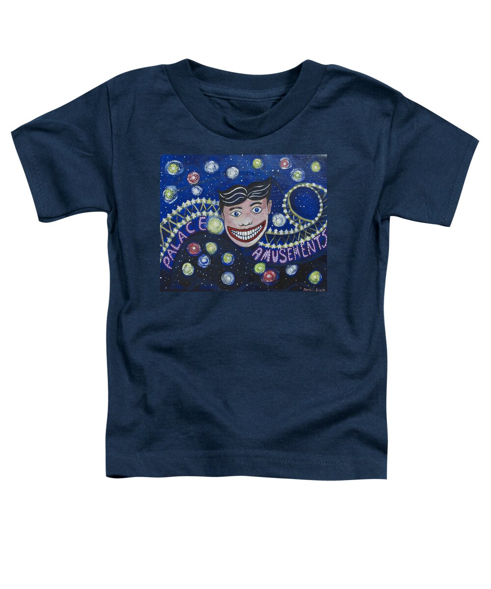 Asbury Art Toddler T-Shirt featuring the painting Tillie's Brite Lights by Patricia Arroyo