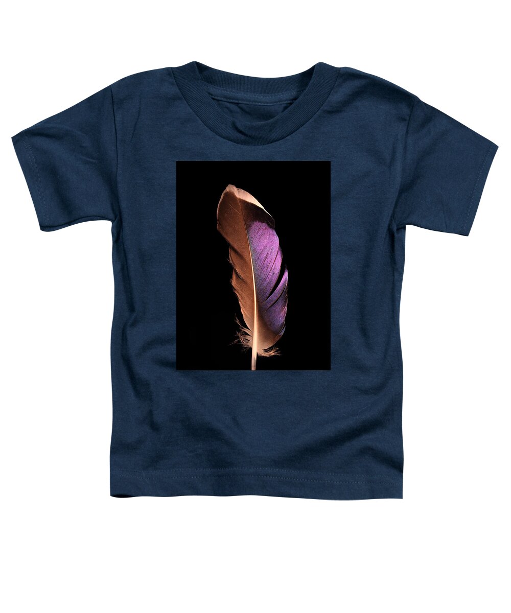 Feather Toddler T-Shirt featuring the photograph Violet Splendor by Adam Long