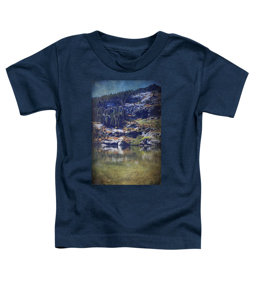 Upper Angora Lake Toddler T-Shirt featuring the photograph What Lies Before Me by Laurie Search